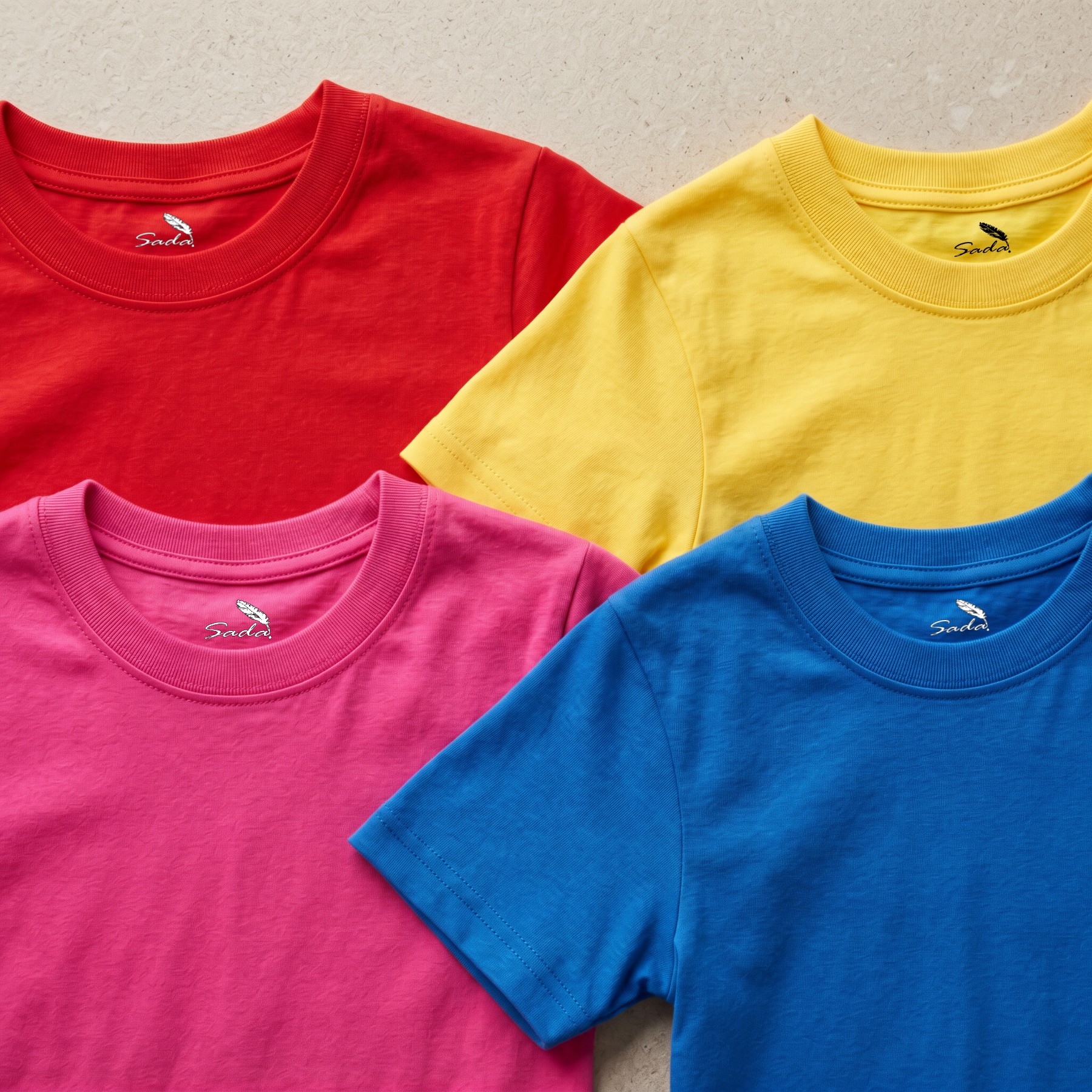 Sada kids plain cotton t-shirt — durable everyday tees
